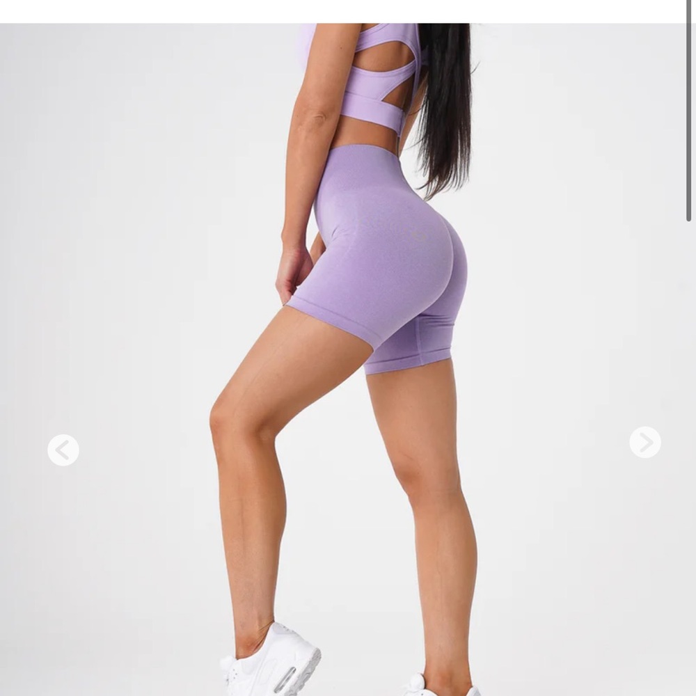 NWT NVGNT Lilac Seamless Pro Shorts Size Large